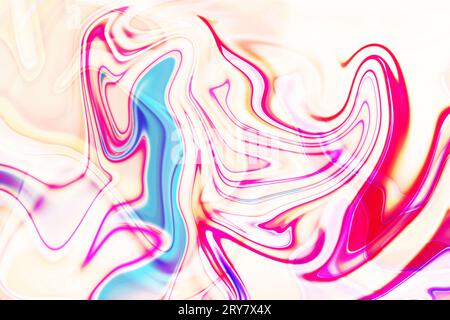 Fesselndes Zusammenspiel aus lebendigen Farbtönen, wirbelnden Mustern und strukturierten Wellen in trendigen Neonfarben, psychedelischen Streifen und strukturierten Neonwellen auf einem Stockfoto