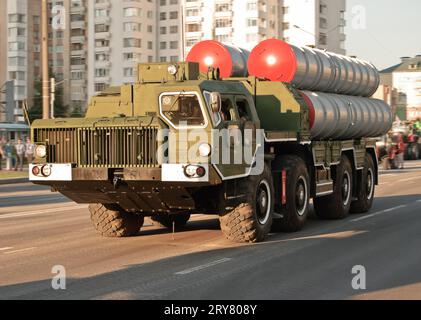 Flugabwehrraketensystem der Mittelstreckenrakete S-300 Stockfoto