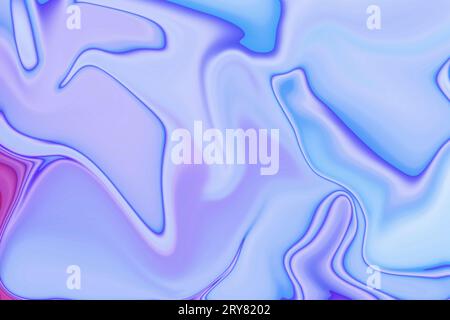 Lebendige Schönheit von wirbelnden Farben und fließenden Texturen in abstrakten realistischen Flüssigfarben Marmorierung Effekt und die fließende Kunst Technik der Spritzer, fließt Stockfoto