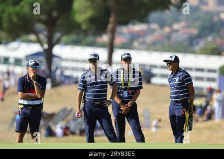 Rom, . September 2023 29. Rom, Italien 29.09.2023: FOURBALL SPIELT beim RYDER CUP 2023 im Marco Simone Golf & Country Club di Guidonia Montecelio, Roma Credit: Independent Photo Agency/Alamy Live News Stockfoto