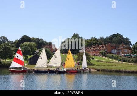 Beaulieu River mit Blick auf Buckler’s Hard im New Forest, Hampshire, UK Stockfoto