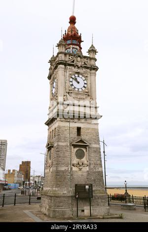 Jubilee Clock Tower, Marine Drive, Margate, Isle of Thanet, Kent, England, Großbritannien, Großbritannien, Europa Stockfoto