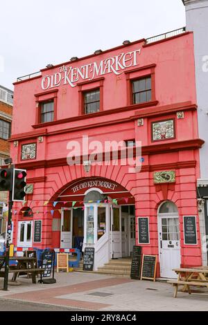 Old Kent Market (ehemaliges Parade Cinema), Fort Hill, Margate, Isle of Thanet, Kent, England, Großbritannien, Großbritannien, Europa Stockfoto