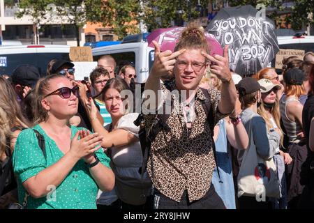 Marsch fŸr das Leben am 16.09.2023 in Kšln veranstaltet vom Bundesverband Lebensrecht (BVL) veranstaltet, einem Zusammenschluss mehrere Gruppen aus d Stockfoto