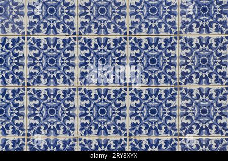 Dekorative alte typische Fliesen Stockfoto