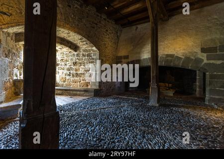 Schloss Gruyères in Epagny, Schweiz Stockfoto