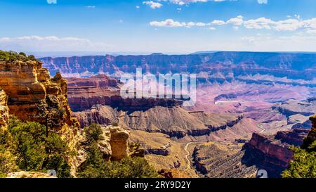 Der Walhalla Overlook am Nordrand des Grand Canyon National Park, Arizona, USA Stockfoto