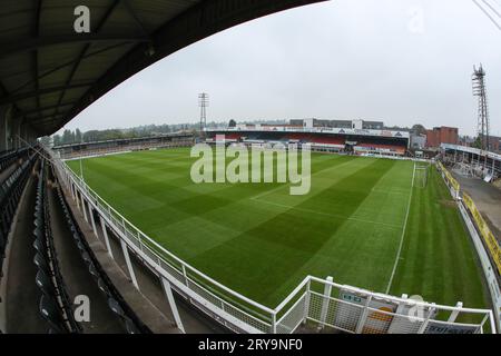 Edgar Street Football Stadium das Heimstadion des Hereford FC. Stockfoto