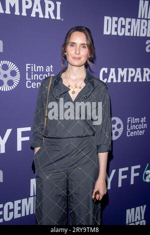 New York, Usa. September 2023 29. NEW YORK, NEW YORK – SEPTEMBER 29: Sophie Mas nimmt am 29. SEPTEMBER 2023 während des 61. New Yorker Filmfestivals in Alice Tully Hall, Lincoln Center, Teil. Quelle: Ron Adar/Alamy Live News Stockfoto