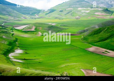 Piano Grande Plain - Italien Stockfoto