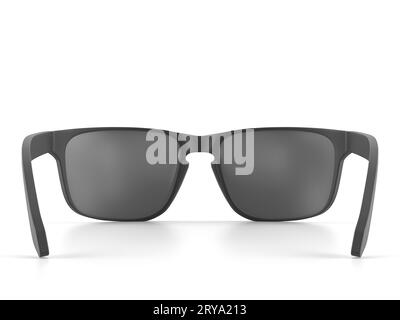 Sonnenbrille auf weißem Hintergrund. 3D-Abbildung. Stockfoto