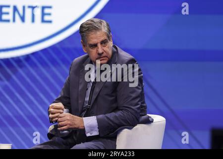 Pestum, Italien. September 2023 29. Stefano Pontecorvo Präsident Leonardo während des Forza Italia Kongresses in Pestum am 29. September 2023. Quelle: Unabhängige Fotoagentur/Alamy Live News Stockfoto