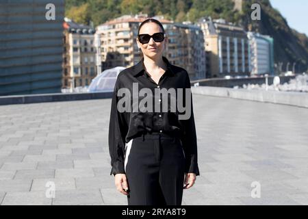 Donostia San Sebastian, Spanien. September 2023 28. Leonor Watling besucht Chinas Photocall während des 71. San Sebastian International Film Festivals im Kursaal Palace in Donostia-San Sebastian. (Foto: Nacho Lopez/SOPA Images/SIPA USA) Credit: SIPA USA/Alamy Live News Stockfoto