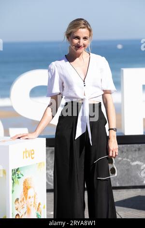 Donostia San Sebastian, Spanien. September 2023 28. Anna Moliner besucht La Ternura Photocall während des 71. San Sebastian International Film Festival im Kursaal Palace in Donostia/San Sebastian. (Foto: Nacho Lopez/SOPA Images/SIPA USA) Credit: SIPA USA/Alamy Live News Stockfoto