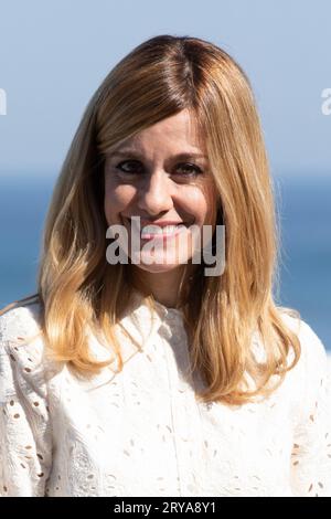 Donostia San Sebastian, Spanien. September 2023 28. Alexandra Jimenez besucht La Ternura Photocall während des 71. San Sebastian International Film Festival im Kursaal Palace in Donostia-San Sebastian. (Foto: Nacho Lopez/SOPA Images/SIPA USA) Credit: SIPA USA/Alamy Live News Stockfoto