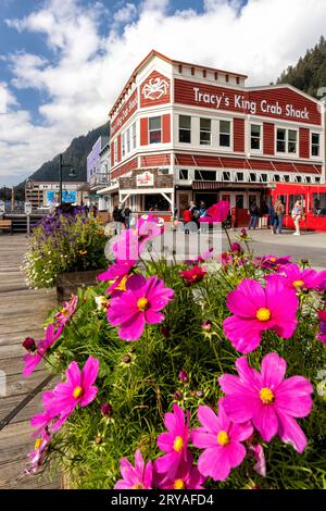 Der legendäre Tracy's King Crab Shack im Zentrum von Juneau, Alaska, USA Stockfoto