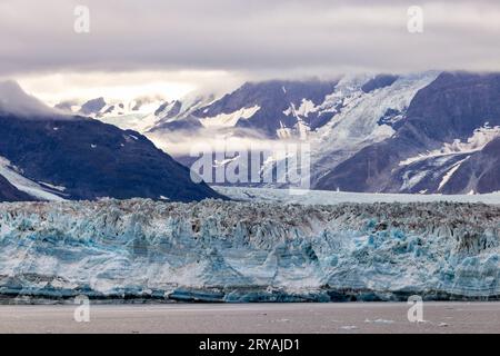 Moody Landscape of the Hubbard Glacier in Dischantment Bay, Alaska, USA Stockfoto