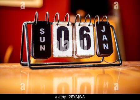Calendario da tavolo Stockfoto