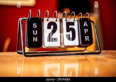 Calendario da tavolo Stockfoto