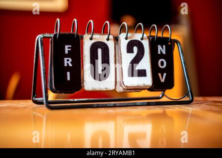 Calendario da tavolo Stockfoto
