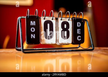 Calendario da tavolo Stockfoto