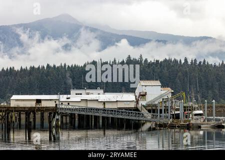 Fischerdorf in Hoonah, Chichagof Island, Alaska, USA Stockfoto