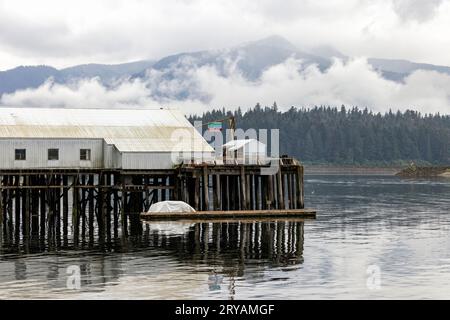 Fischerdorf in Hoonah, Chichagof Island, Alaska, USA Stockfoto