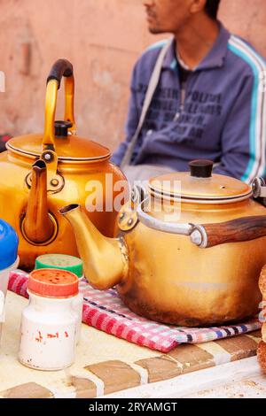 Die Straßen von Marrakesch in Marokko März 2012 Stockfoto