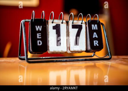 Calendario da tavolo Stockfoto