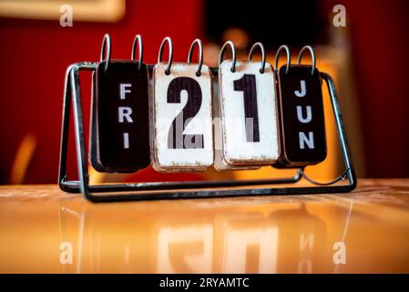 Calendario da tavolo Stockfoto