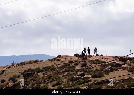 Berberdorf Leben und Menschen Marokko März 2012 Stockfoto