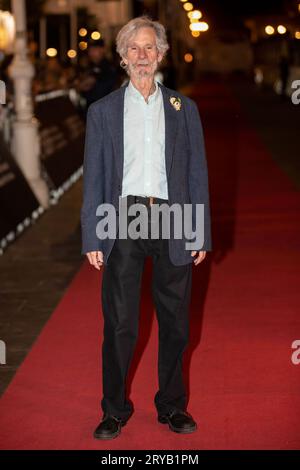 Mario Pardo besucht Cerrar los ojos Red Carpet während des 71. San Sebastian International Film Festival im Victoria Eugenia Theatre in Donostia/San Sebastian. (Foto: Nacho Lopez/SOPA Images/SIPA USA) Credit: SIPA USA/Alamy Live News Stockfoto