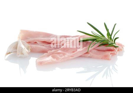 Frisch rasierter Schinken Stockfoto