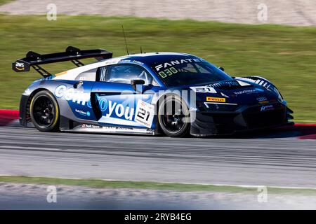 30. September 2023; Circuit of Catalunya, Barcelona, Katalonien, Spanien; 2023 Fanatec GT World Challenge Europe, Tag 2: max Hofer, Maxime Soulet vom Comtoyou Racing Team Stockfoto