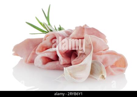 Frisch rasierter Schinken Stockfoto