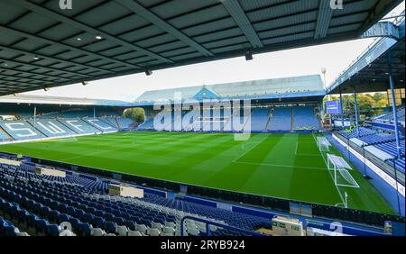 Sheffield, Großbritannien. September 2023 29. Allgemeiner Blick ins Stadion während des Sheffield Wednesday FC gegen Sunderland AFC SKY BET EFL Championship Matches im Hillsborough Stadium, Sheffield, Großbritannien am 29. September 2023 Credit: Every Second Media/Alamy Live News Stockfoto