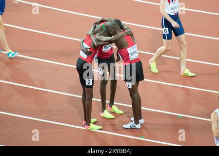 1500-Meter-Finale der Männer bei der Leichtathletik-Weltmeisterschaft 2017 in London Stockfoto
