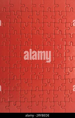 Rotes Puzzle-Hintergrund Stockfoto