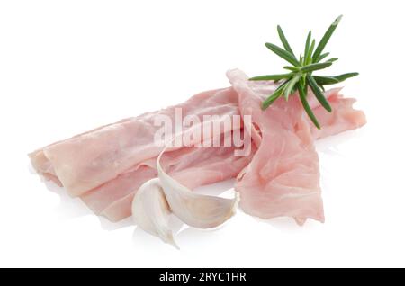Frisch rasierter Schinken Stockfoto