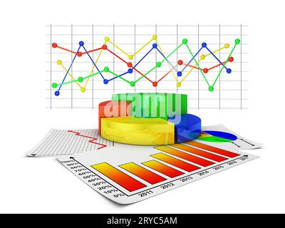 Infografiken Stockfoto