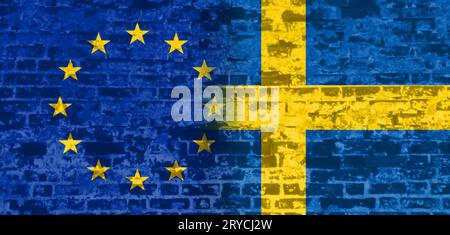 Politische Beziehungen, Europäische Union und Schweden Stockfoto