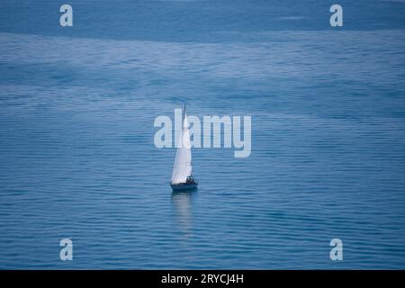 Segelboot auf dem Bodensee Stockfoto