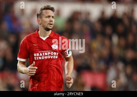 EINDHOVEN - Luuk de Jong von PSV Eindhoven während des niederländischen Eredivisie-Spiels zwischen PSV Eindhoven und FC Volendam im Phillips-Stadion am 30. September 2023 in Eindhoven, Niederlande. ANP MAURICE VAN STEEN Stockfoto