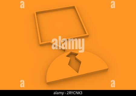 Personensymbole mit Dialogblasen Stockfoto