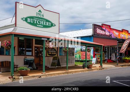 Alte historische Gebäude in Yungaburra, Atherton Tablelands, Queensland, Australien Stockfoto