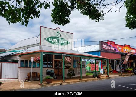 Alte historische Gebäude in Yungaburra, Atherton Tablelands, Queensland, Australien Stockfoto