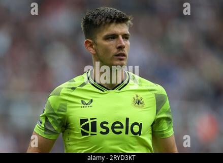 Newcastle United Torhüter Nick Pope während des Spiels der Premier League zwischen Newcastle United und Burnley in St. James's Park, Newcastle am Samstag, den 30. September 2023. (Foto: Michael Driver | MI News) Credit: MI News & Sport /Alamy Live News Stockfoto