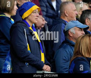 St. Helens, Großbritannien. September 2023 30. A pensive Warrington Wolves während des Betfred Super League Eliminator Matches St Helens vs Warrington Wolves im Totally Wicked Stadium, St Helens, Vereinigtes Königreich, 30. September 2023 (Foto: Steve Flynn/News Images) in St Helens, Vereinigtes Königreich am 30. September 2023. (Foto von Steve Flynn/News Images/SIPA USA) Credit: SIPA USA/Alamy Live News Stockfoto