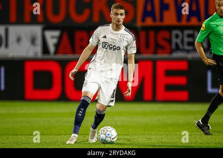 Waalwijk, Niederlande. September 2023 30. WAALWIJK, NIEDERLANDE - SEPTEMBER 30: Kenneth Taylor aus Ajax während des niederländischen Eredivisie-Spiels zwischen RKC Waalwijk und Ajax im Mandemakers Stadion am 30. SEPTEMBER 2023 in Waalwijk, Niederlande. (Foto: Broer van den Boom/Orange Pictures) Credit: Orange Pics BV/Alamy Live News Stockfoto
