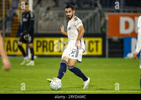 Waalwijk, Niederlande. September 2023 30. WAALWIJK, NIEDERLANDE - SEPTEMBER 30: Josip Sutalo aus Ajax während des niederländischen Eredivisie-Spiels zwischen RKC Waalwijk und Ajax im Mandemakers Stadion am 30. SEPTEMBER 2023 in Waalwijk, Niederlande. (Foto: Broer van den Boom/Orange Pictures) Credit: Orange Pics BV/Alamy Live News Stockfoto